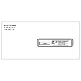 Imprinted CMS-1500 Gummed Window Envelopes